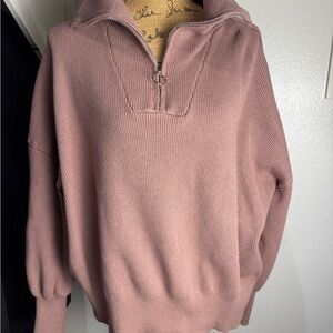 Women’s Half-Zip Pullover Sweater - beige